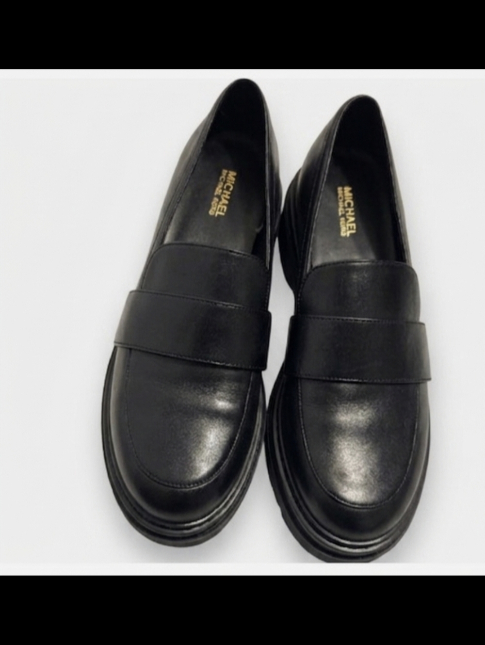 Michael Kors Dark Leather Loafers